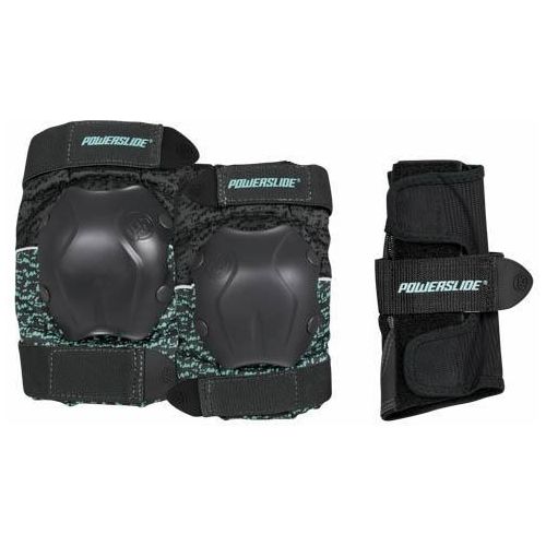 Protektoren-Set POWERSLIDE "Standard Women" Gr. XL, schwarz, Protektoren, XL, Nylon Mesh