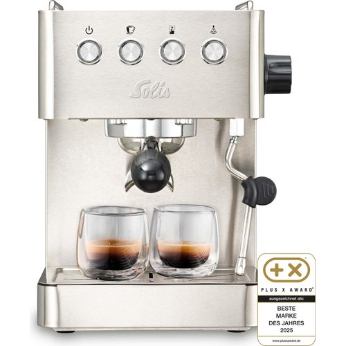 Solis Siebträger Kaffeemaschine Gran Gusto, 58 mm Siebträger, 15 Bar, Wassertank