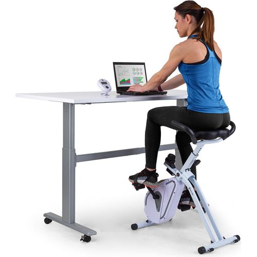 Capital Sports Azura Heimtainer, Deskbike mit Magnet-Widerstand, Heimtrainer-Fahrrad Klappbar, Fitness Fahrrad Heimtrainer, Schreibtischfahrrad für Ausdauertraining, Fitnessgeräte für Zuhause