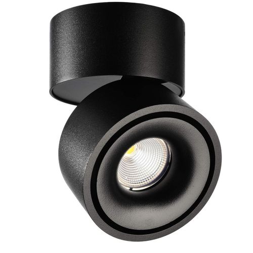 DEKO-LIGHT Deckenaufbauleuchte, Uni II Tilt, 12 W, DIM, 3000 K, 220-240 V/AC, 50 / 60 Hz, schwarz(348179)