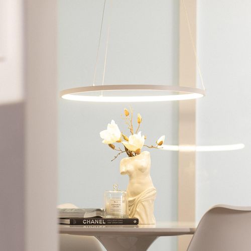 LED-Pendelleuchte 20W Metall CCT Wählbar Ivalo Weiß