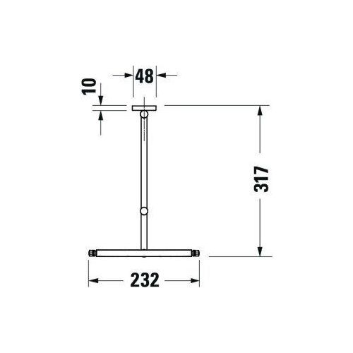 Duravit D-Code Kosmetikspiegel, 3-fach Vergrößerung, 0099124600