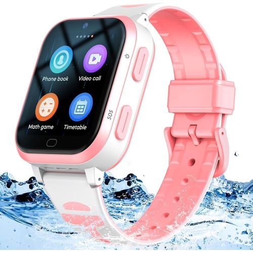 4G Kinder Smartwatch GPS Tracker Telefon WiFi Wasserdicht Echtzeit Position Video Anruf Nachricht Schrittzähler Geofence SOS Anti-Verlust
