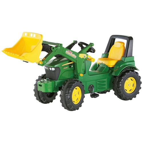 Tretfahrzeug ROLLY TOYS "John Deere 7930", grün, Tretfahrzeuge, KinderB:52,5cm H:52,5cm T:146cm, Kunststoff, Kindertraktor mit Lader, B:52,5cm H:52,5cm T:146cm