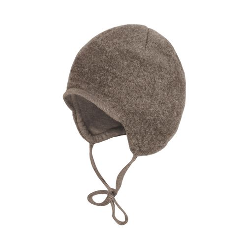 Fleecemütze MAXIMO, Baby, Gr. 39, braun (braunmeliert), Fleece, Wolle, casual, Mützen, Erstlingsmütze, wärmend, gefüttert