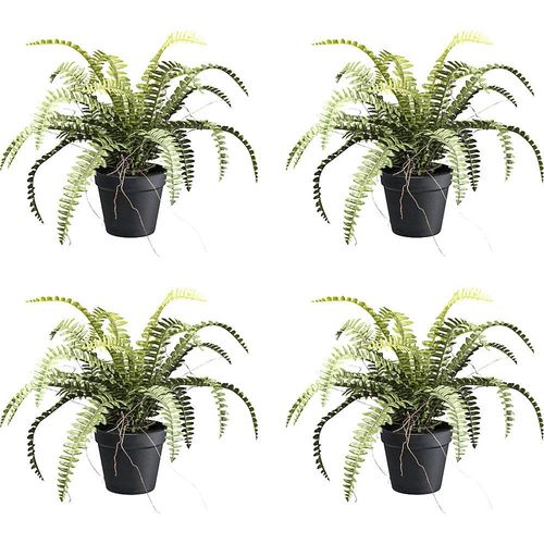 Künstliche Pflanze Waldfarn, Kunststofftopf, VE 4 Stk, Höhe 350 mm kaiserkraft