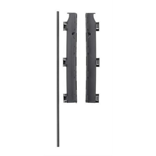 Baby Dan Wandbeschlag Olaf , Schwarz , Metall, Kunststoff , 72x10 cm , Cradle to Cradle®, Made in Denmark, Europäischer Sicherheitsstandard, BPA-frei , Kindersicherheit, Treppenschutzgitter