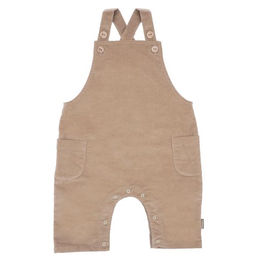 Latzhose MAXIMO, Baby, Gr. 62/68, N-Gr, beige (nomad), Cord, Obermaterial: 97% Baumwolle, 3% Elasthan, unifarben, casual, lang, Hosen, hoher Baumwollanteil, Stretch-Cord, Träger, zum Knöpfen, Wickelöffnung