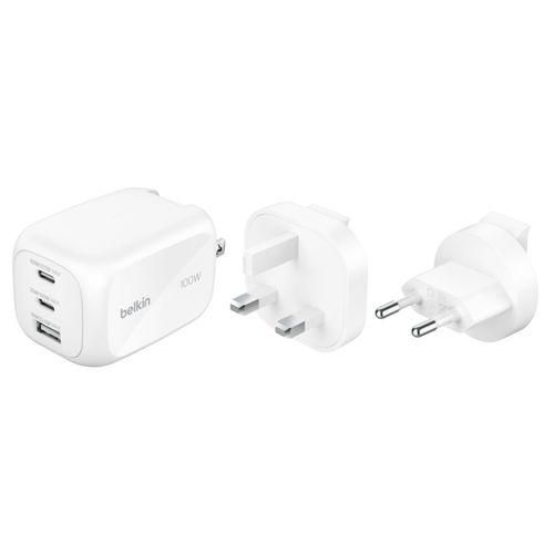 Belkin BOOST Charge 100W USB-C Ladegerät 2xUSB-C/1xA WCH016hqWH