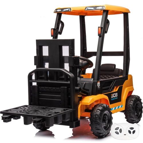 JCB Gabelstapler für Kinder 12V - 2 bis 6 Jahre - mit Fernbedienung - Gelb