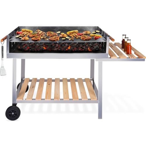 BBQ Collection Holzkohlegrill BBQ mit Tisch - Gartenküchen Barbecue höhenverstellbar