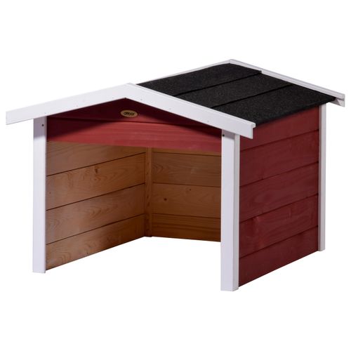 dobar Mährobotergarage, Holz, rot, L 76 x B 68 x H 52 cm Image