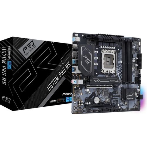 ASRock H670M Pro RS - Motherboard - micro ATX - LGA1700-Sockel - H670 - Mainboard - Intel Sockel 1700 (Core i)