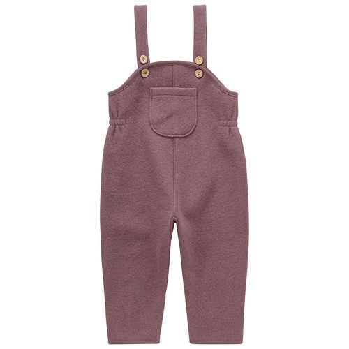 Baby Wollwalk-Latzhose mit Umschlagbündchen