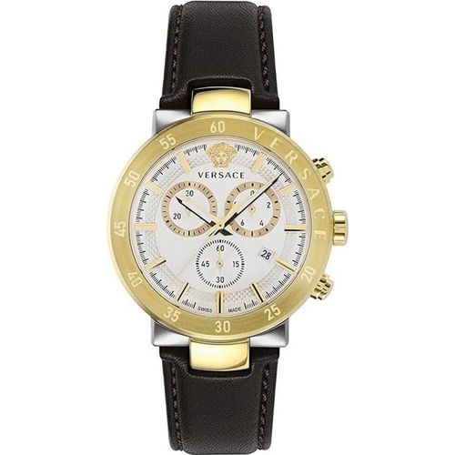 Versace Herren Uhr Armbanduhr Chronograph URBAN MYSTIQUE VEPY01321 Leder