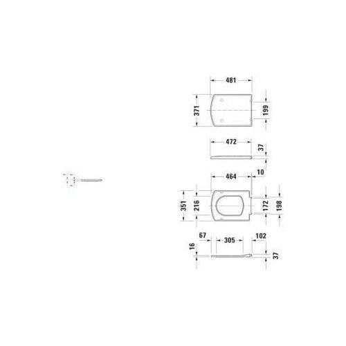 Duravit 0065610000 WC-Sitz Caro Weiß Scharniere
