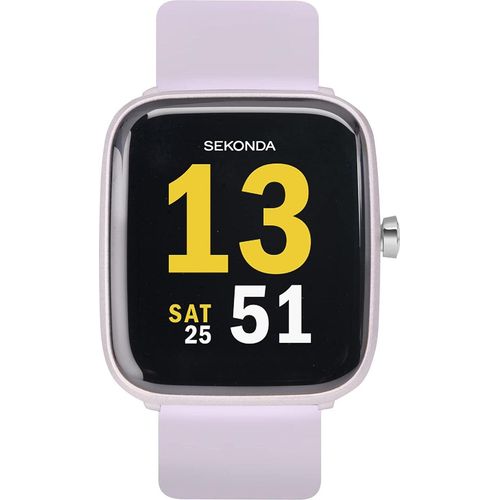 Sekonda Motion Smartwatch 36mm: Herzfrequenz, Schlafmon., Aktivität, Sport, Musik, Wetter, Nachrichten, Elastikband
