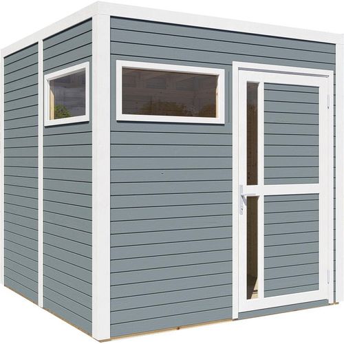 Bertilo Gartenhaus Cubus 2 - 19 mm grau