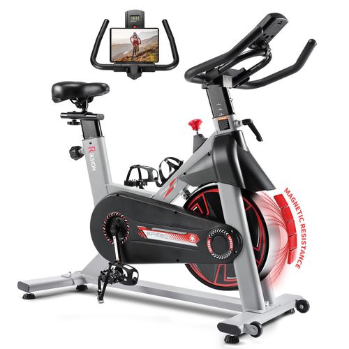 [2025 Aktualisierte] Wenoker Heimtrainer, Magnetwiderstand Stationäres Fahrrad für Zuhause, Indoor Bike mit Flüsterleise, Bis 160KG