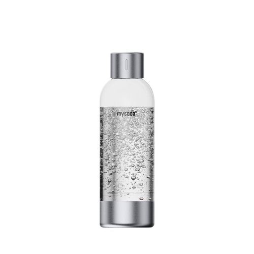 mysoda Wassersprudler-Flasche Premium , Silber , Metall, Kunststoff , 1 L , 26.7 cm , Küchengeräte, Wasseraufbereitung, Wassersprudler
