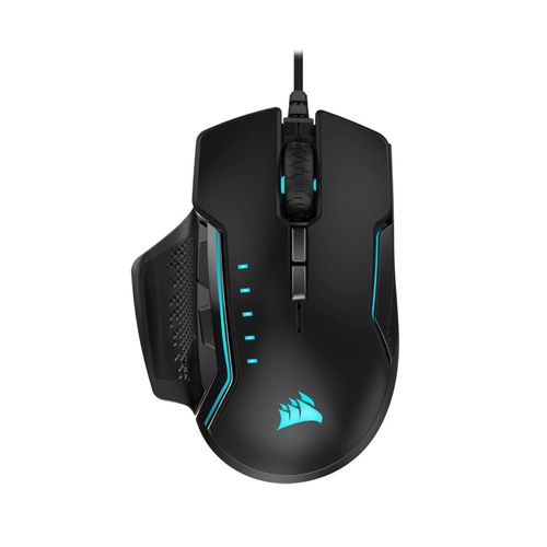 Corsair Gaming-Maus GLAIVE RGB PRO Kabelgebunden, 18000 DPI, Aluminium
