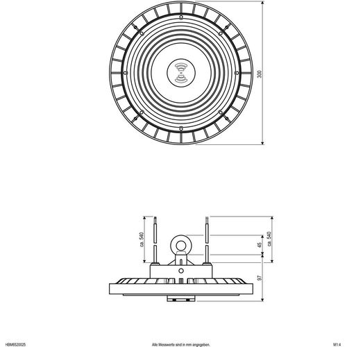 EVN Lichttechnik LED-Hallenleuchte HBM6520025