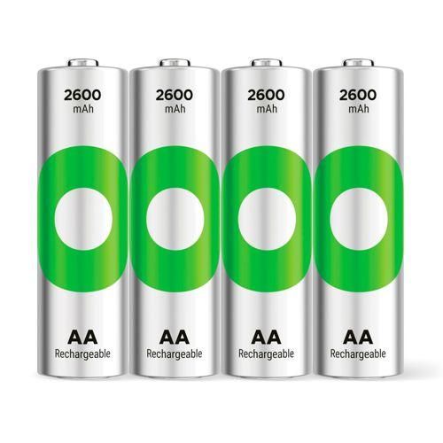 1x4 GP ReCyko NiMH Akkus AA 2600mAH, hohe Kapazität