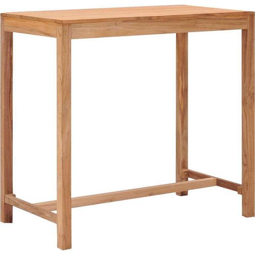 Outdoor-Bartisch 110x60x105 Massivholz Teak