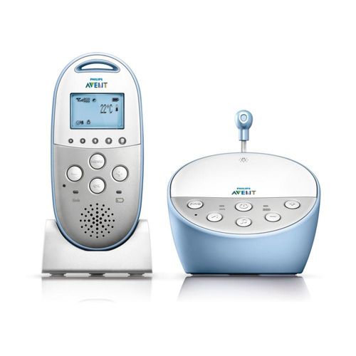 Philips AVENT SCD570/00 Babyphone, Reichweitenkontrolle, Temperaturanzeige, Nachtlicht, Schlaflieder