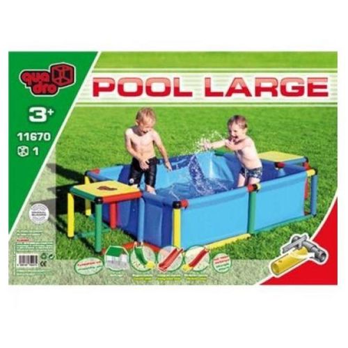 Quadro Pool L Poolset mit wasserdichter Plane für Quadro-Klettergerüste, indoor und outdoor, Planschbecken oder Bällebad – Classic