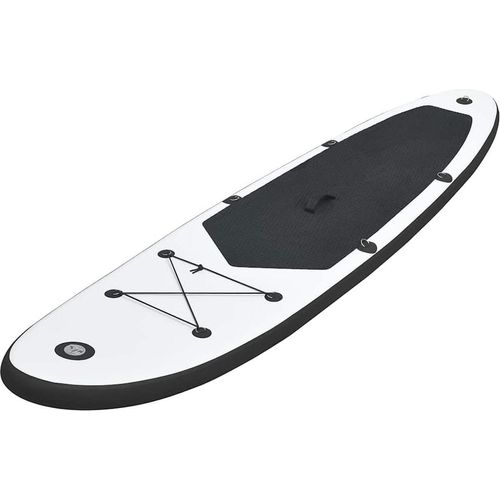 vidaXL Aufblasbares Stand Up Paddle Board Set Schwarz und Weiß