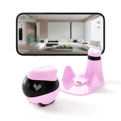Smart Home Kamera EBO Air 2: Mobiler KI‑Begleiterroboter mit HD‑Video, Haustier‑Interaktion & Auto‑Tracking