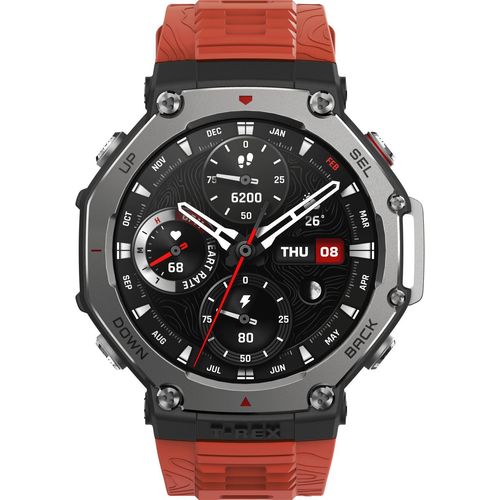 Amazfit T-Rex 3 GPS 48mm Smartwatch Rot (Lava RED)