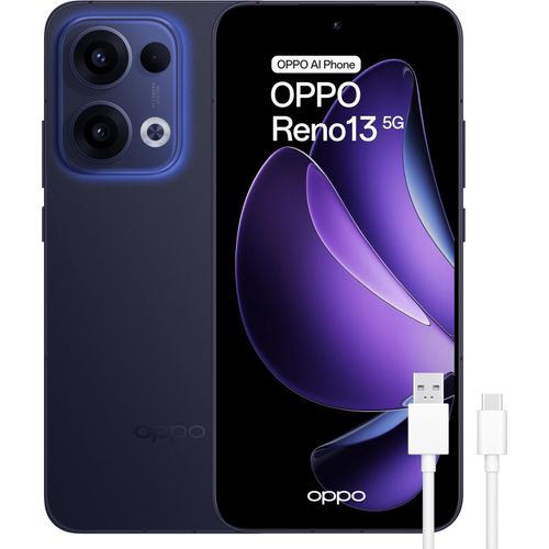 Oppo Reno13 5G Smartphone Android 256GB 12GB Luminous Blue Tripla Fotokamera