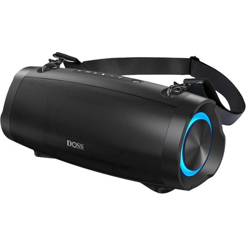 Bluetooth-Lautsprecher mit 70 W kräftigem Sound, Extra Bass, 24Stunden Spielzeit, Beat-Sync-Lichtern,Integrierter Powerbank,IPX6-wasserdicht , Camping