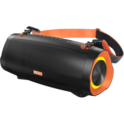 Bluetooth-Lautsprecher mit 70 W kräftigem Sound, Extra Bass, 24Stunden Spielzeit, Beat-Sync-Lichtern,Integrierter Powerbank,IPX6-wasserdicht , Camping