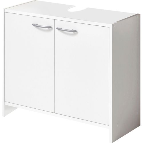 Waschbeckenunterschrank FMD "Marbella", weiß, B:64cm H:55cm T:28cm, Schränke, Waschbeckenunterschrank