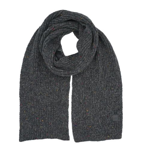Schal MAXIMO, Baby, Gr. 4, carbonmeliert, Strick, Materialmix, meliert, casual, Modetücher, Wollanteil, weich, wärmend