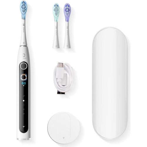 Oclean X Pro 20 Electric Toothbrush, Erwachsener, Vibrierende Zahnbürste, 84000 Bewegungen pro Minute, Schwarz, Weiß, 42000 Bewegungen pro Minute, Weiß