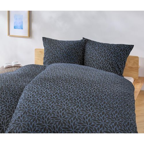 Tchibo - Winterjersey-Bettwäsche - dunkelblau