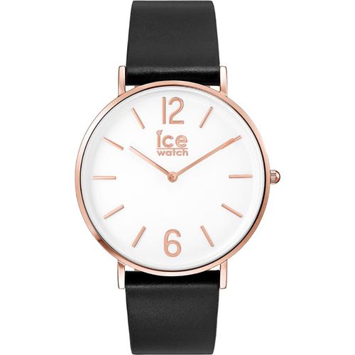 Ice-Watch - City Tanner Black Gold - Schwarz Herrenuhr mit Lederarmband - 001516 (Medium)