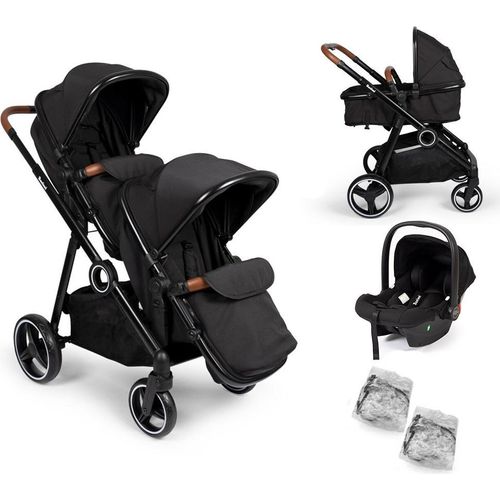 Baninni 4-in-1 Duo Kinderwagen mit Autositz Luiz Schwarz