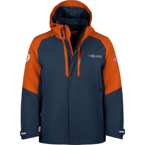 Trollkids Kinder Skanden 3in1 Jacke cinnamon/night sky 116