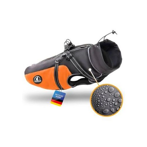 Tierhood Hunderegenmantel orange M
