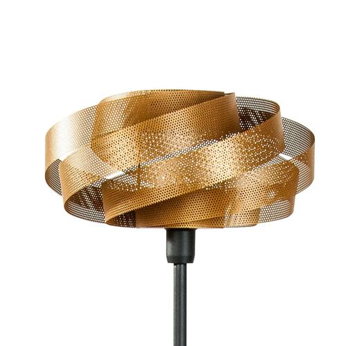 Stehlampe Vento, schwarz/gold, Metall, Ø 40 cm, E27