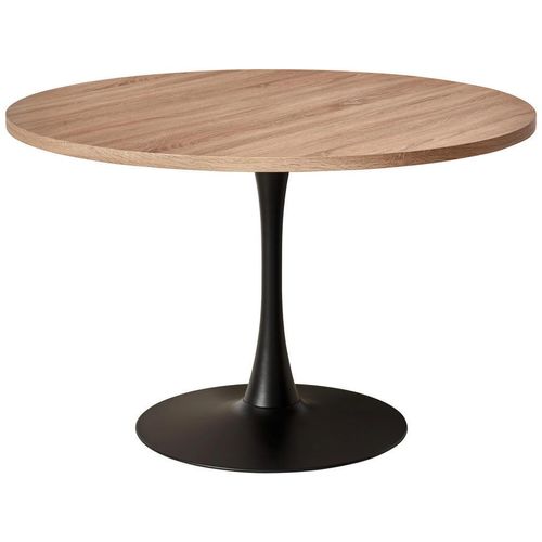 Livetastic Esstisch , Natur , Metall, Holzwerkstoff , rund , rund , 120x76x120 cm , Esszimmer, Tische, Esstische, Esstische rund