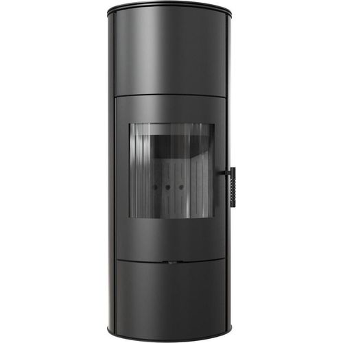Kaminofen aus stahl KRATKI ROLLO Hoch Ø 150 7 kW schwarz Verkleidung