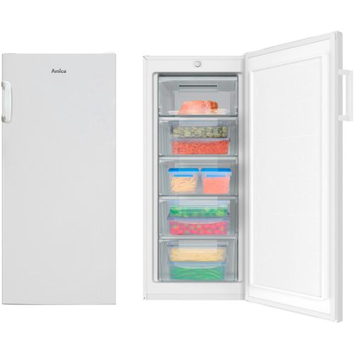 AMICA Gefrierschrank "GS 321 130 W", C (A-G), silber (weiß), B:54cm H:125,9cm T:55cm, Gefrierschränke