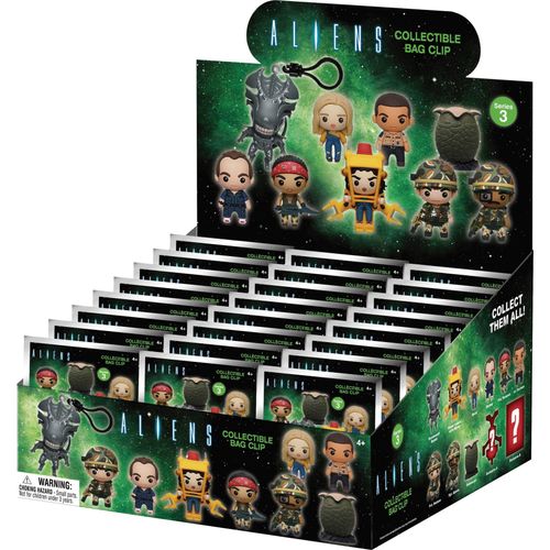 Alien 3D PVC-Taschenanhänger Serie 3 Display (24)