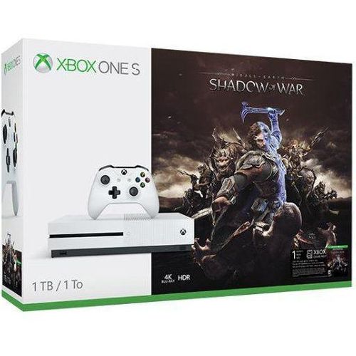 Xbox One S 1000GB - Weiß + Middle-earth: Shadow of War
